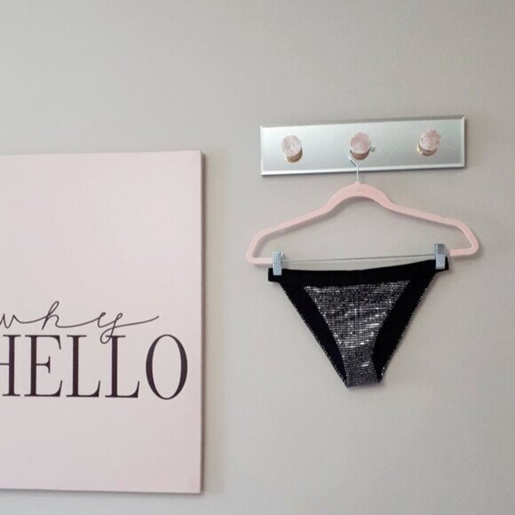 NWT Sugarfree metallic accent triangle bikini top & bikini bottom set - Picture 13 of 15